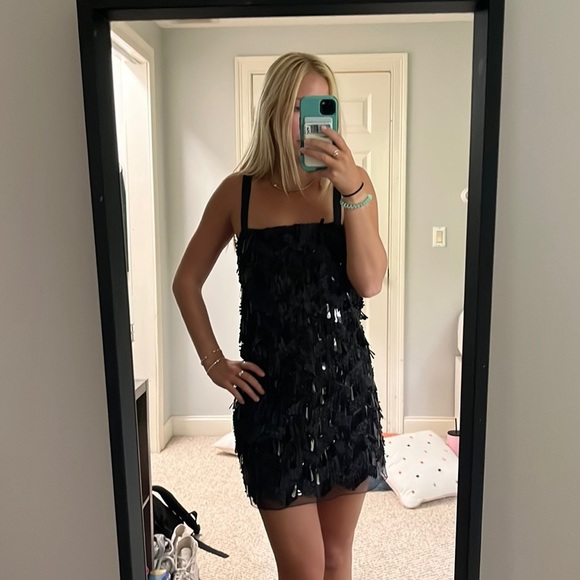 Zara Dresses & Skirts - Zara Black Sequin Dress